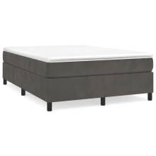 (dark grey) vidaXL Box Spring Bed Frame Bedroom Bed Base Bedstead Upholstered Bed Velvet