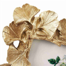4X Harz Wein Lese Rahmen Gold Ginkgo Blatt Foto Rahmen Ausgangs Dekorationen