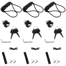 3Sets Security Lock Universal Hook for Scooter Bike Motorbike