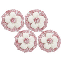 4Pcs Cotton Door Knob Covers Red Anti Static Winter Insulated Home Use