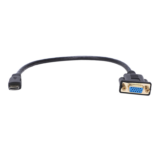 2X   to VGA M/F Connector Cable Adapter Converter 0. 1FT 2