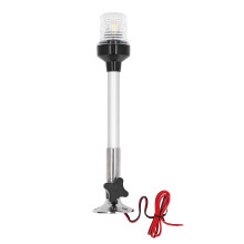 12 po 12-24 VDC Lanterne de poupe pliante pour bateau 3 W blanche