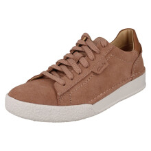(Pink, UK 5.5) Ladies Clarks Wedge Heeled Trainers - Craft Cup Lace