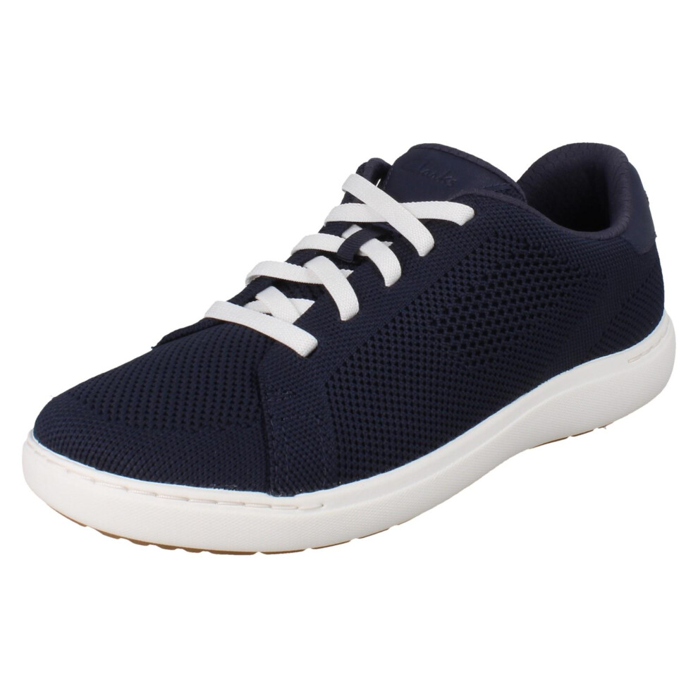 Clarks (Navy, Uk 7) Ladies Slip On Trainers - Nalle Walk Blue