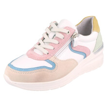 (Multi, UK 6) Ladies DB Wide Fit Casual Trainer With A Removable Insole - Bat