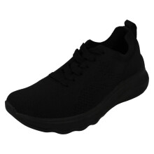 (Black, UK 7) Ladies Clarks Lace Up Trainer - Circuit Tie