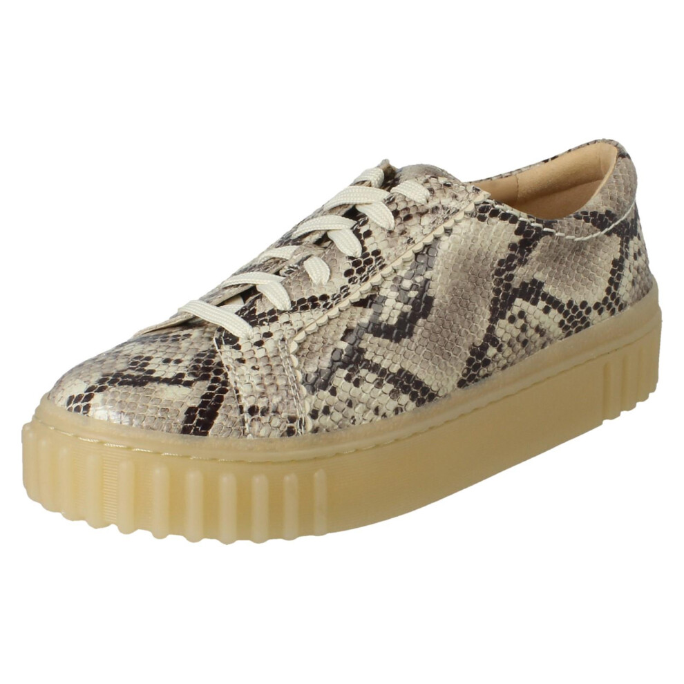 Clarks (Grey, Uk 5) Ladies Chunky Sole Lace Up Casual Shoes - Mayhill Walk