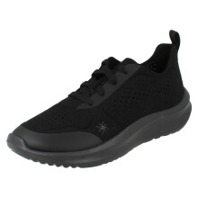 (Black, UK 5) Ladies Clarks Cloudsteppers Platform Trainers - Solevana Tie