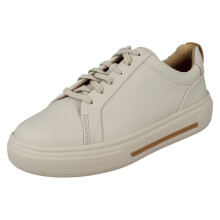 (White, UK 8) Womens Clarks Chunky Sole Trainer - Hollyhock Walk