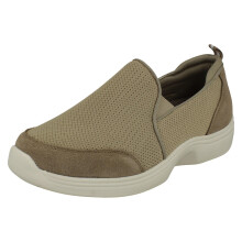 (Taupe, UK 6) Ladies Padders Slip On Trainer - Ethel