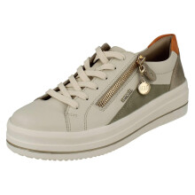 (White, UK 5) Ladies Remonte Zip Detail Trainers D1C01