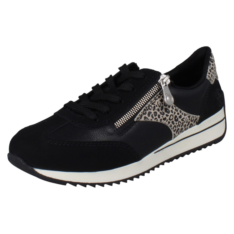 Rieker (, Uk 6.5) Ladies Lace Up Trainers N1210 Black