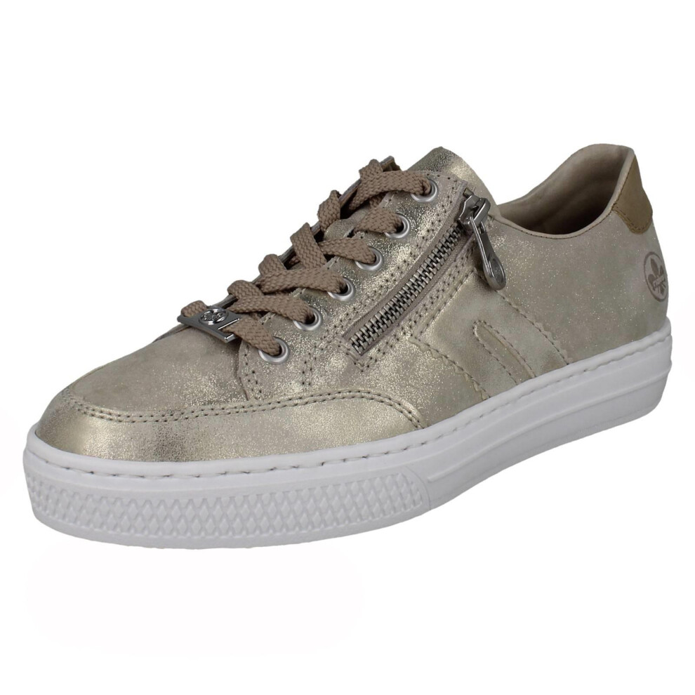 Rieker (Beige, Uk 6.5) Ladies Memosoft Trainers L5903
