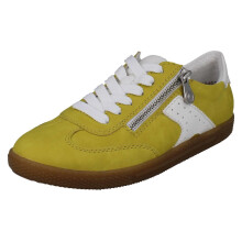 (Yellow, UK 5) Ladies Rieker T-Shaped Suede Detail Trainers L9700