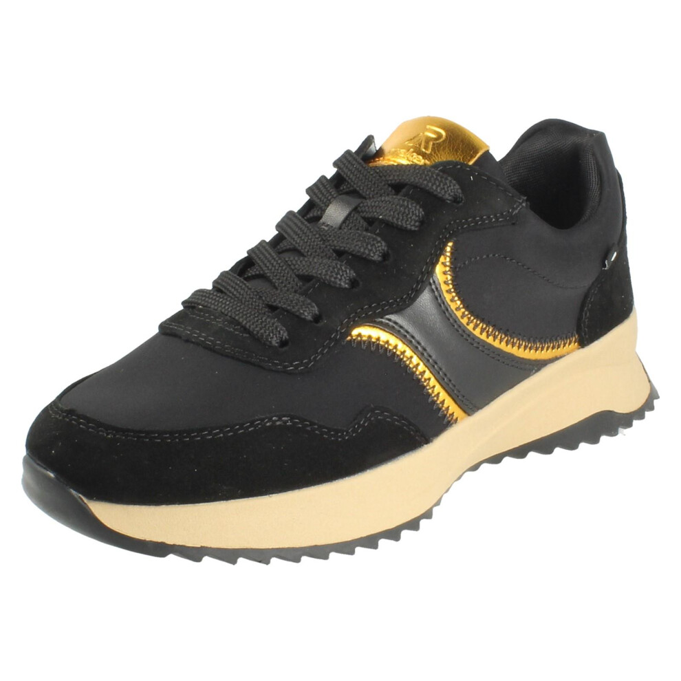 Rieker (, Uk 6) Ladies Revolution Lace Up Casual Trainer Shoes W1302 Black