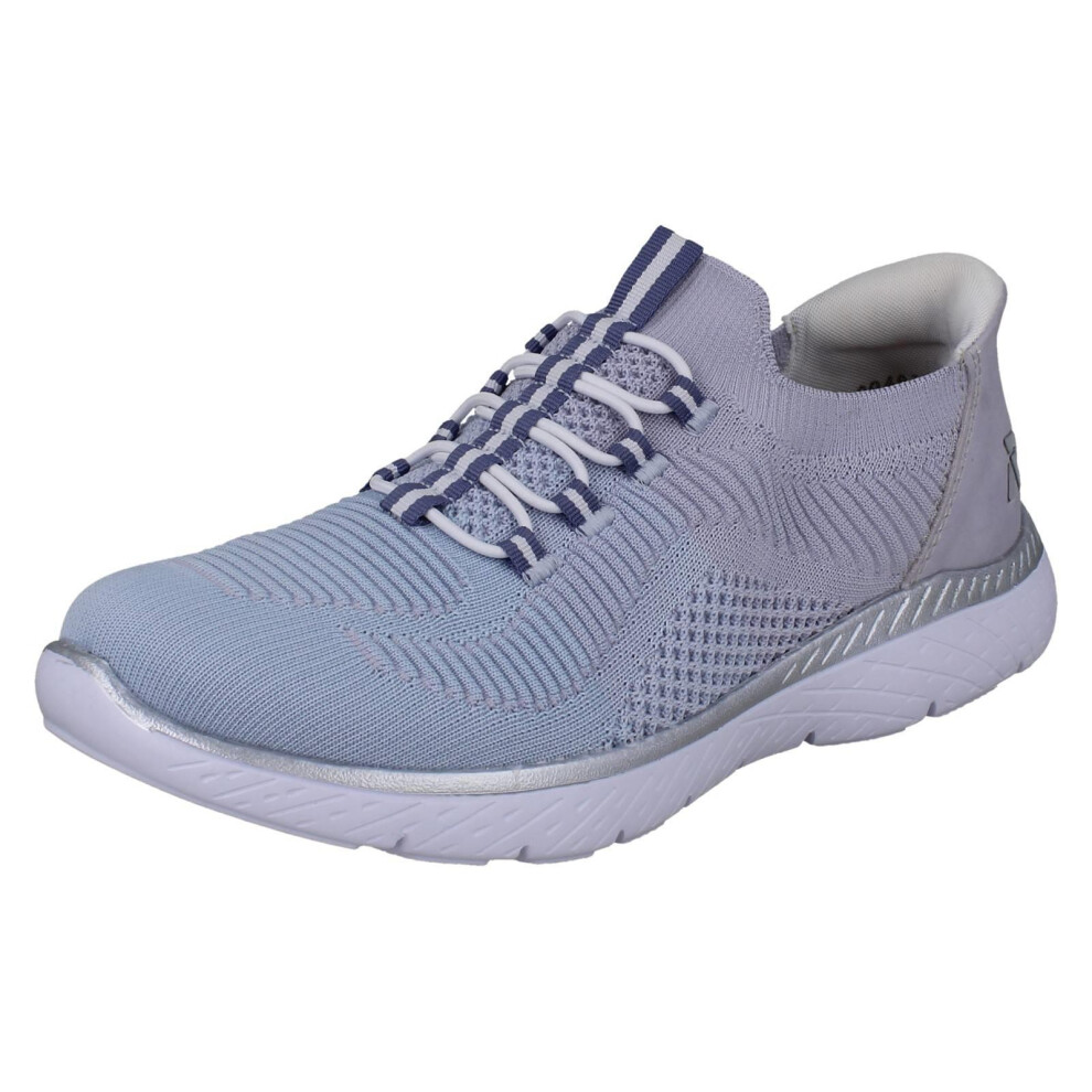 Rieker (, Uk 8) Ladies Sport Ready2go Slip On Vegan Trainers M5066 Blue