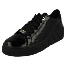 (Black, UK 9) Ladies Rieker Evolution Soft Casual Lace Up Trainers W0501