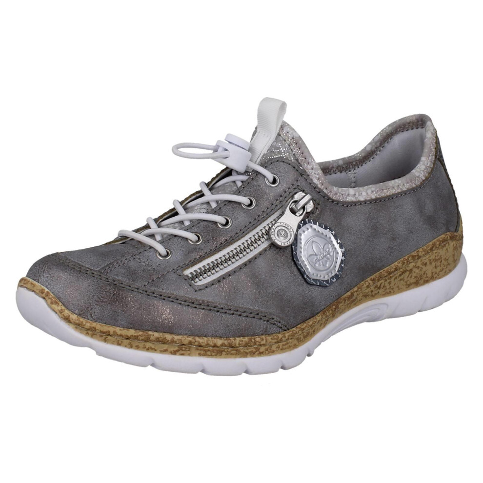 Rieker (Grey, Uk 6.5) Ladies Light Weight Memosoft Trainers N4263