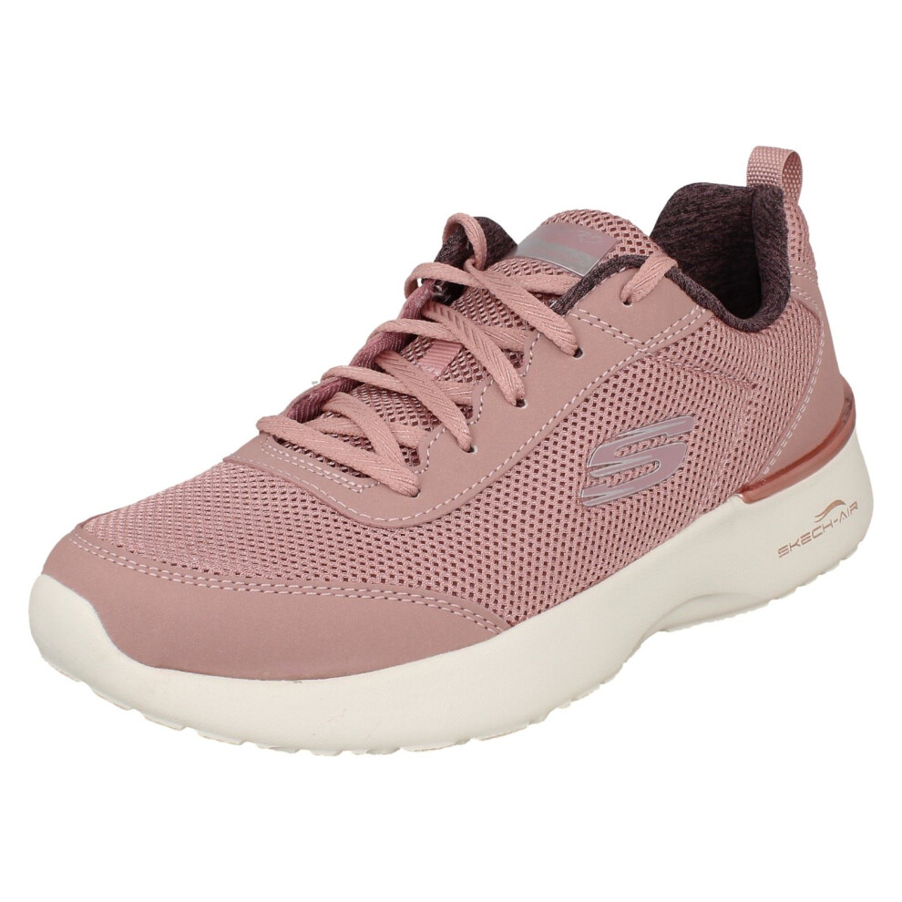 Skechers (Pink, Uk 6) Ladies Skech-Air Dynamight Memory Foam Trainers - Fast Brake 12947