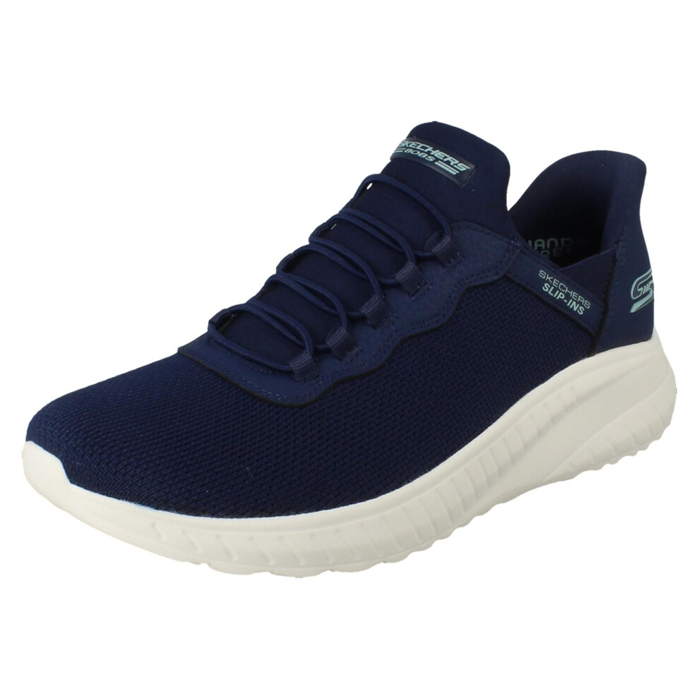 Skechers (Navy, Uk 10) Womens Slip-Ins Bobs Squad Chaos - Daily Inspiration 117500