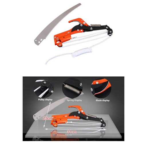 High Altitude Three Pulley Pruning Scissors Tree Pruner Branches Cutter Garden Shears Saw Fruit Pick Cutting Tools 1