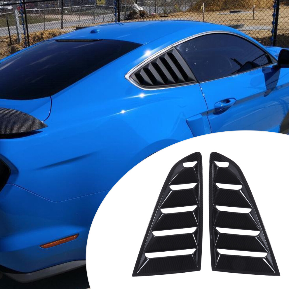 Mustang 2015-2021 Rear Window Louvers Carbon Fibre 7055741889646