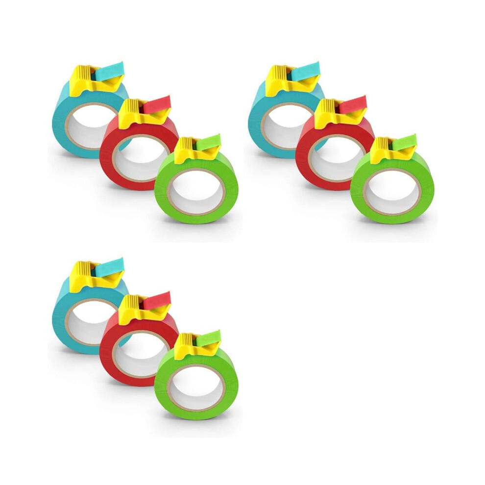 Tape Cap Compact Tape Dispenser,9Pack For 1Inch, 1-1/2Inch And 2Inch Masking And Painter's Tape,Diy Painting Accessories 6033963043672