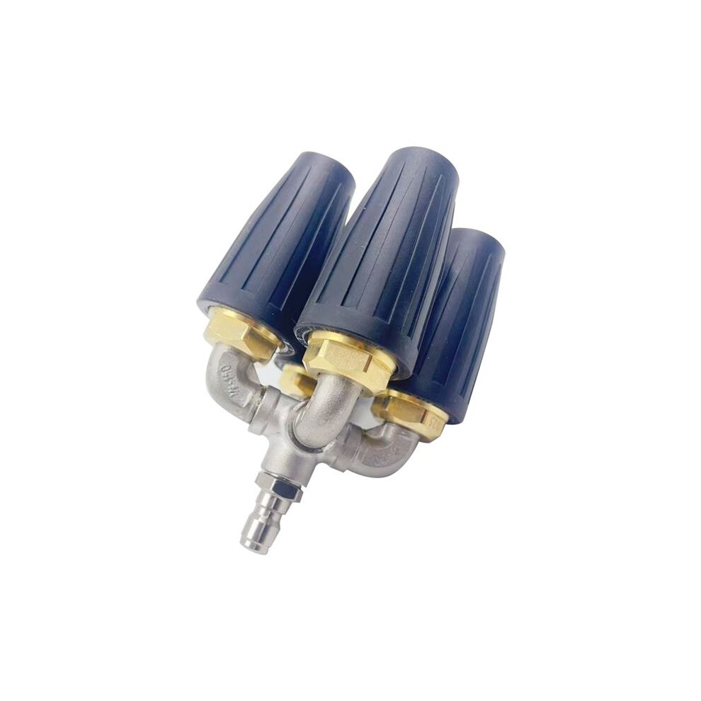 4-In-1 Turbine Nozzle Pressure Washer,2.0 Orifice Quadruple,360 Swivel Turbine Nozzle,1/4Inch Quick Connector,Black 4714231688024