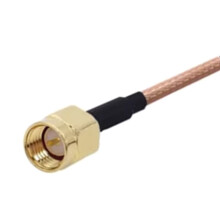 2X SMA-Hane Till Dubbel Krokodilklämma-Testkabel RG316 Koaxial Flexibel Användning för Testning Längd 30 cm
