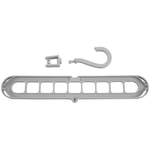 Multi-Port Support Circle Clothes Hanger Clothes Drying Rack Multifunction Plastic Hangers Storage Racks Gray