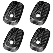 4X Dry Carbon Fiber for Cooper F55 F56 2013-2020 Car Roof Fin Antenna Signal Aerials Cover Sticker
