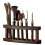 PDQ Solid Wood Tea Set Accessories with National Style Pattern 1