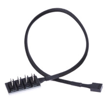 Computer Case Fan Hub One Point Four Pwm Fan HUB Package Nylon Net 4Pin Temperature Control One Drag Four 40cm