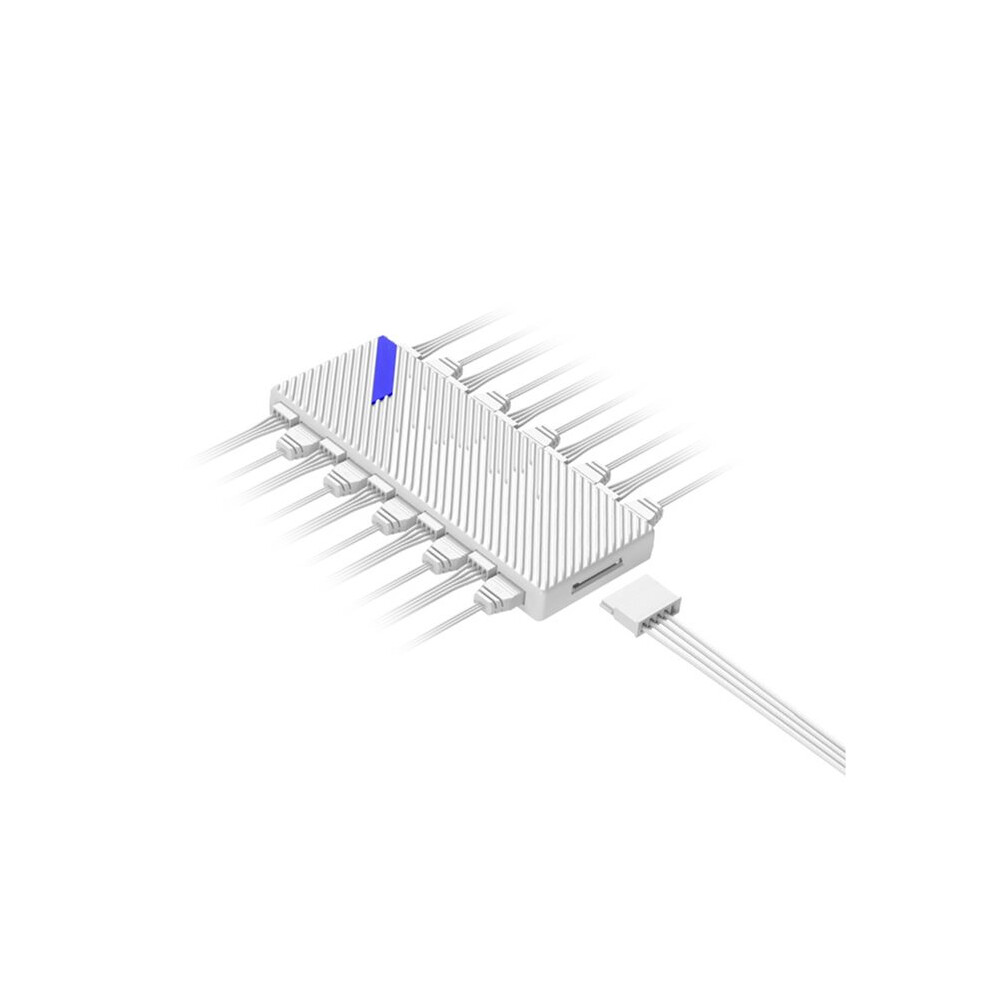 Argb Pwm Fan Hub Rgb 5V 3-Pin Sync Pc Case Fan Controller With Temperature Control For Desktop Computer Fans B 6033339439740
