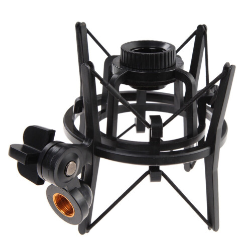 2X Professional Microphone Mic Shock Mount with Shield Articulating  Holder Stand Bracket for Studio Broadcast 2