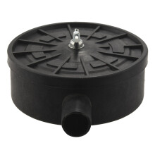 1/2" PT Male Thread Black Plastic 10cm Dia Filter Silencer for Air Compressor
