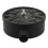 1/2" PT Male Thread Black Plastic 10cm Dia Filter Silencer for Air Compressor 1
