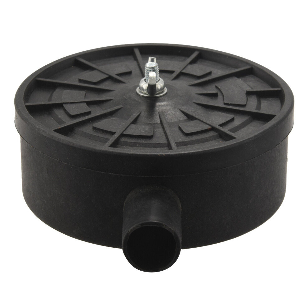 1/2" Pt Male Thread Black Plastic 10Cm Dia Filter Silencer For Air Compressor 4712661992995
