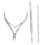 Nail Cuticle Nipper with Trimmers Pusher Pack of 3 Manicure Scraper Tool 1