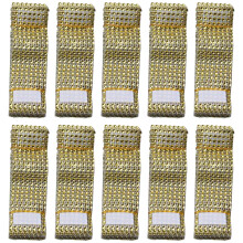 100 Pieces Of Rhinestone Napkin Ring Napkin Holder Nylon Sticker Table Decoration Wedding Christmas