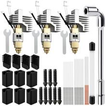 3Pack Hotend Kit for  Centauri Carbon,3D Printer Hot End with 0.2/0.4/0.6mm Hardened Steel Nozzle Print