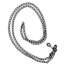 Fashion Black Metal Sunglasses Eyeglass Chain Adjustable Ends Glasses Holder Retainer