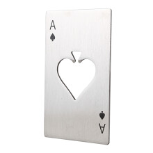 Speelkaart Schoppenaas Poker Bar Tool Frisdrank Roestvrij Staal Bierflesdop Opener