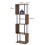 Levede 5-Tier Bookshelf S-Shaped Geometric Tall Bookcase Storage Unit Walnut 8