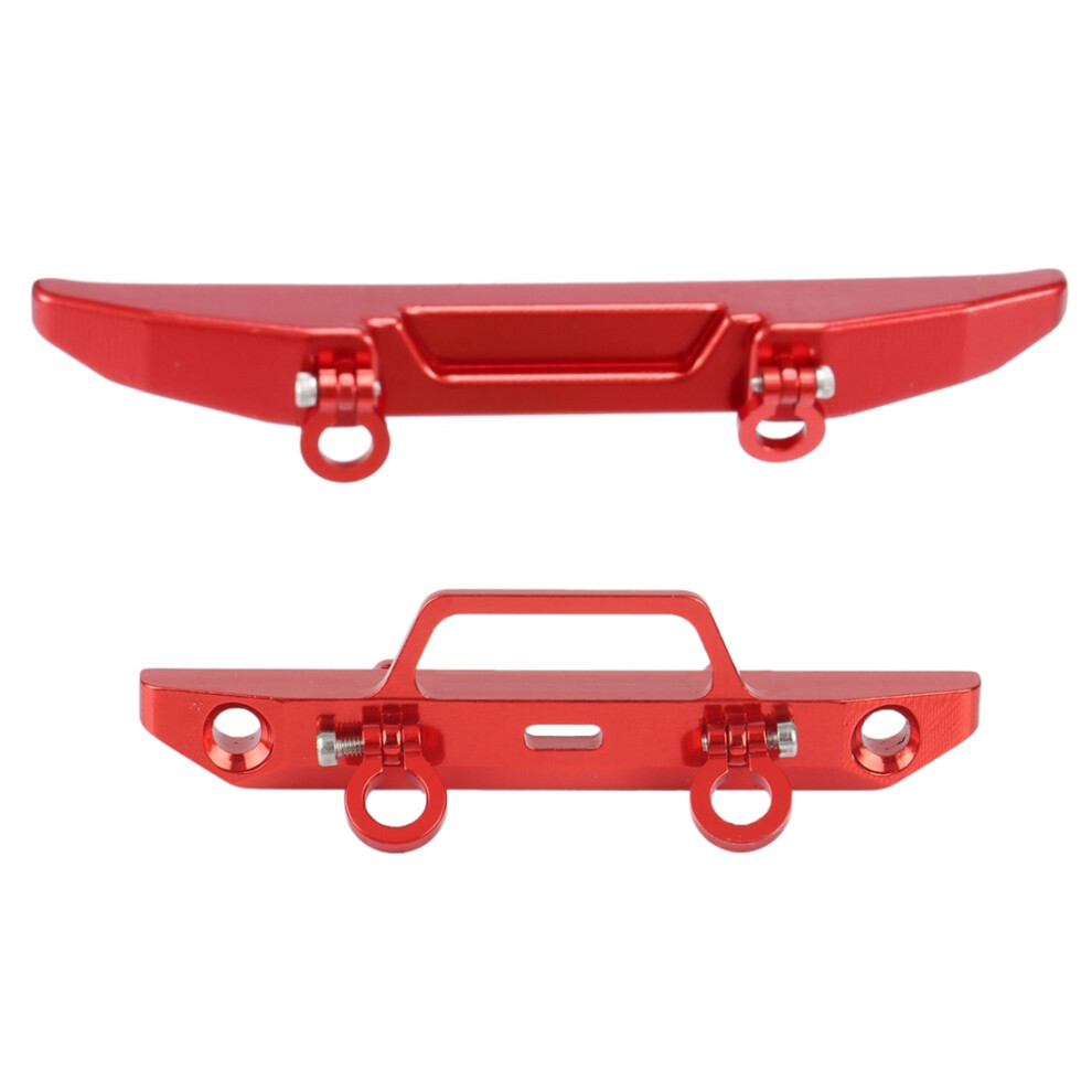 Metal Front And Rear Bumper With Tow Hook For Axial Scx24 Axi00005 Gladiator 1/24 Rc Crawler Car Upgrades Parts,1 Red 6032965851568