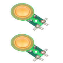 2pcs 25.5MM Tweeters Voice Coil Round Speaker Treble Coil Horn Resin Film Copper Diaphragm