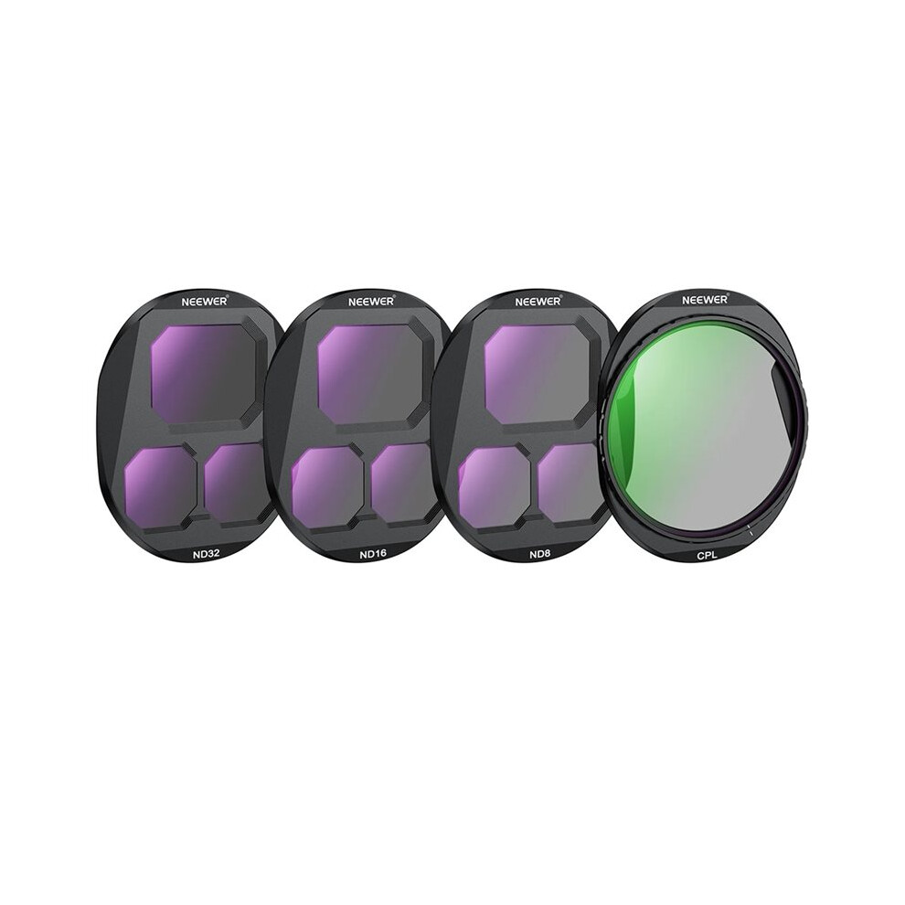 Neewer Cpl + Nd Filter Set For 4 Pro Screw Circular Polarizing Nd8 Nd16 Nd32 Cpl Filters 4 Pcs 4712817867023