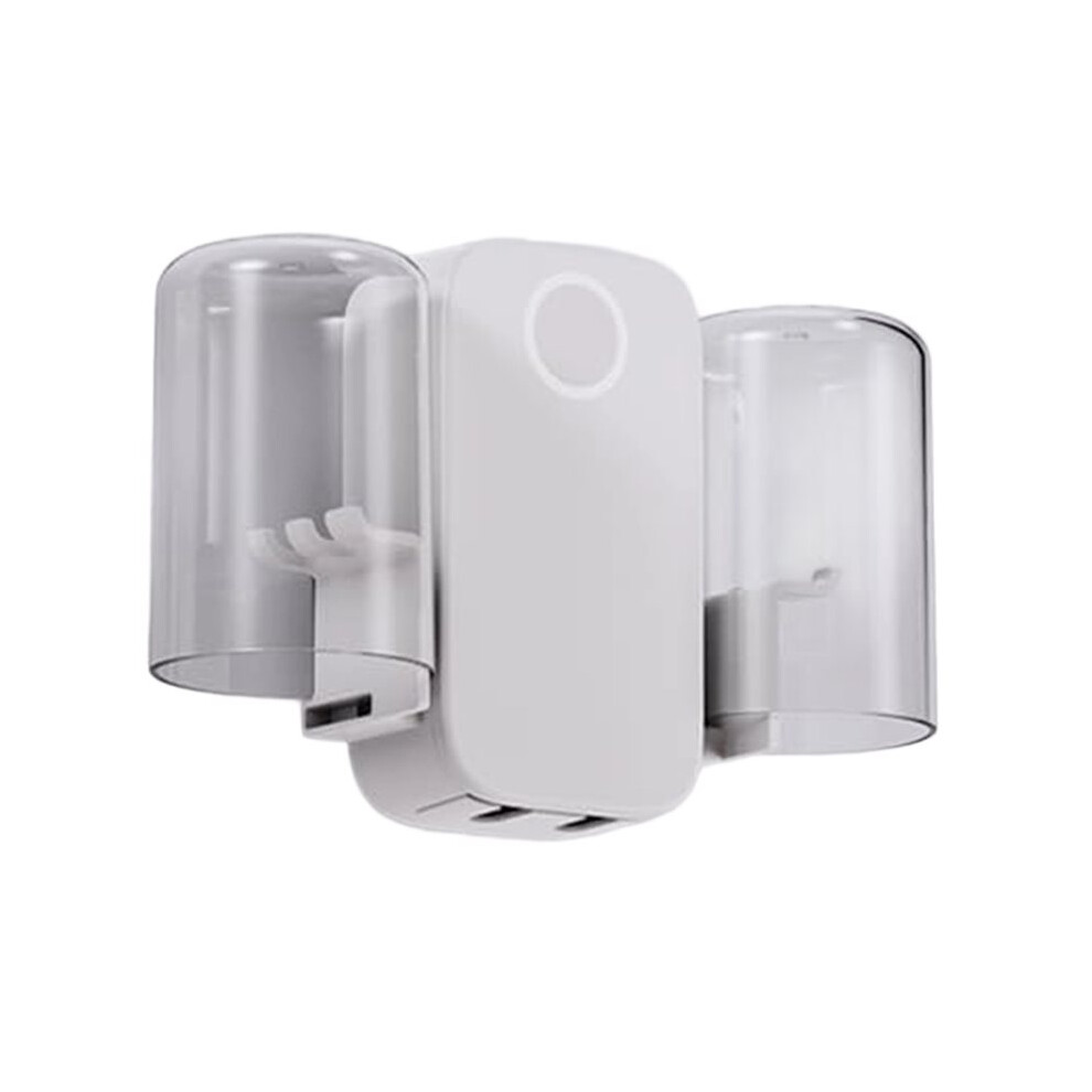 Bathroom Wall-Mounted UV Toothbrush Sterilizer, Toothbrush and Cup Holder, Multi-Functional Toothbrush Case