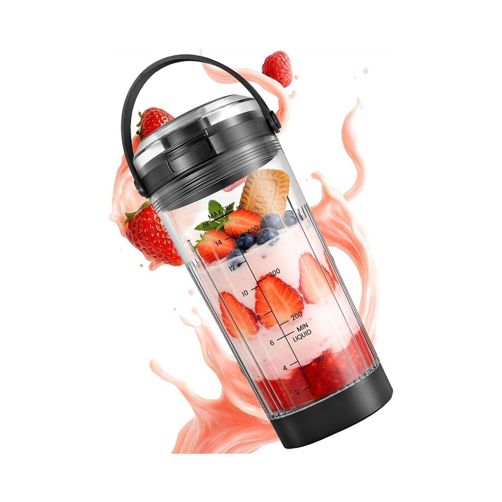 Blender Cup,18Oz Blending Vessel With Sip & Seal Lid For Blast Portable Blender Bc100 Series & Bc151 Series Black 4712152234009