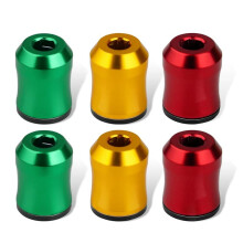 6Pcs Magnetic Screw Rings Magnetized Ring Screwdriver Bits Aluminum Alloy 6.35mm Shank Screw Bit for Power Tools